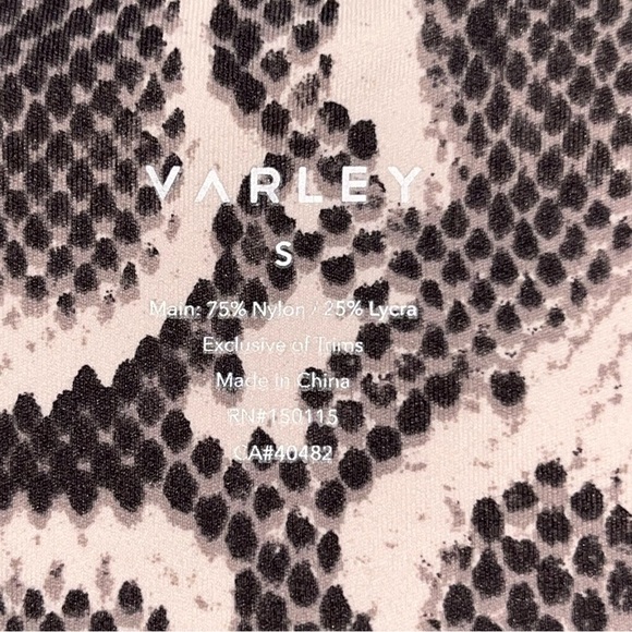 Varley Women’s Python Snake Print Let’s Go High Leggings Tights size Small - Picture 11 of 13